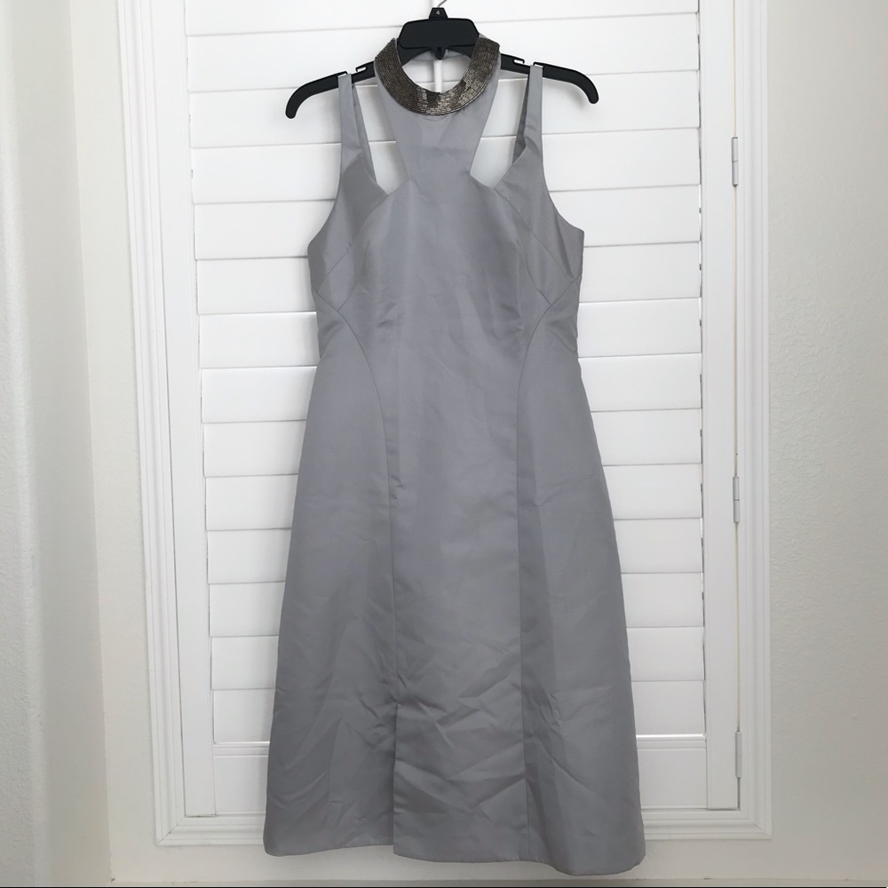 Metallic Silver Dress